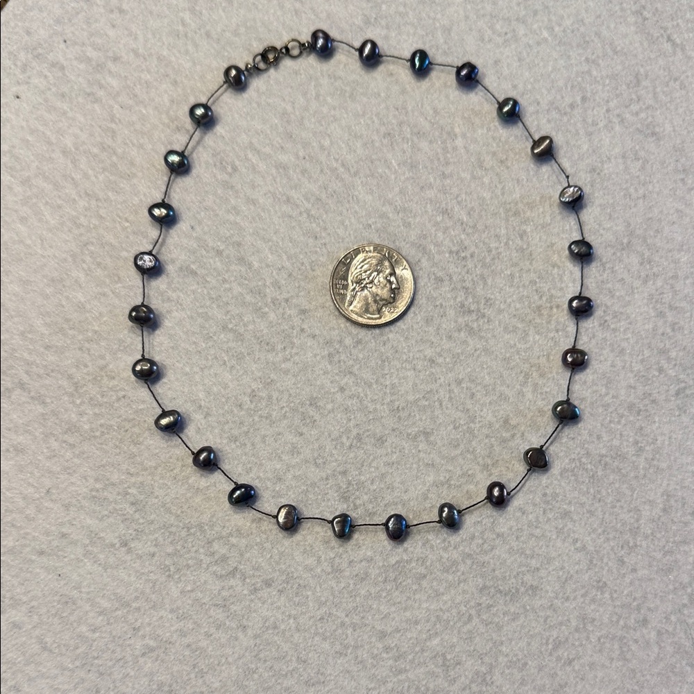 Black Freshwater Pearl Necklace